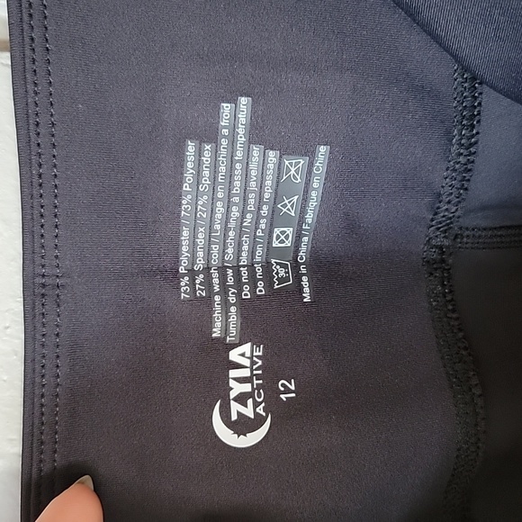 Zyia Mocha Block Light n Tight Hi-Rise 7/8 24" size 12 - Picture 4 of 8